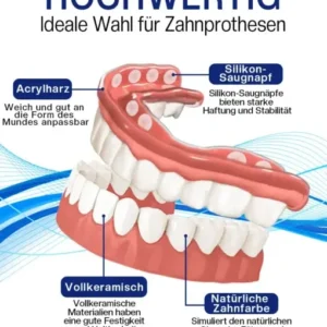 Bikenda™ Silikon-Zahnprothesen-Reline-Set