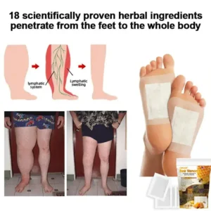 CROAIE™ Bee Venom & Herbal Slimming Foot Patches for Lymphatic Support and Blood Sugar Balance - Natural Swelling Reduction & Detox