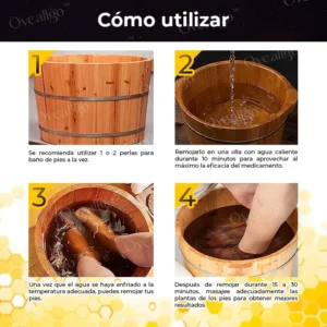 Oveallgo™ Perlas para remojo de pies y próstata de BeeEssence