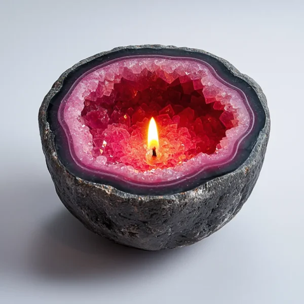 2025 New Aura Crystal Candle