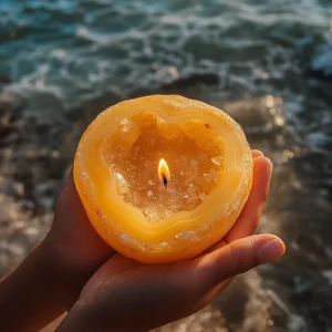 2025 New Aura Crystal Candle