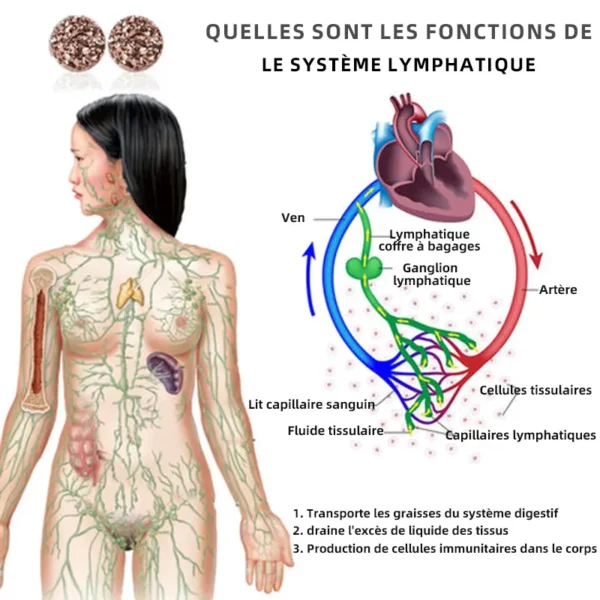 CZTICLE™ Boucles d'oreilles en Germanium Magnetology Lymphvity