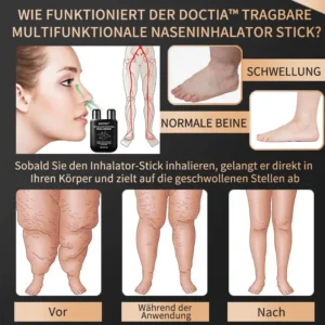 DOCTIA™ Tragbarer Multifunktionaler Naseninhalator-Stick Pro