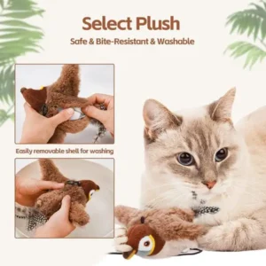 Interactive Chirping Bird Cat Toy