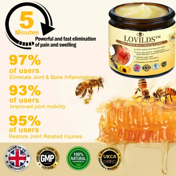 LOVILDS Bee poison Pain-Relief Bone Healing Cream