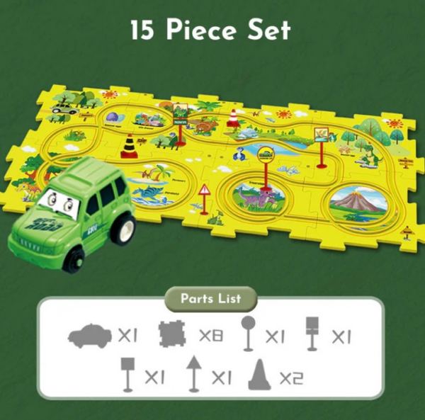 PuzzleRacer™ Kids Car Track Set