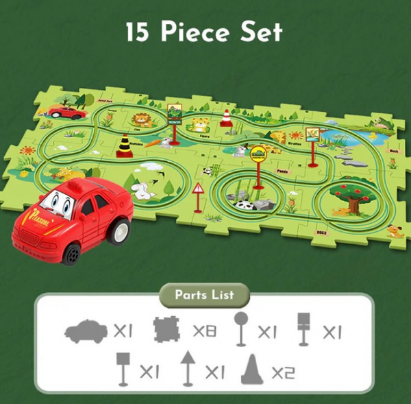 PuzzleRacer™ Kids Car Track Set