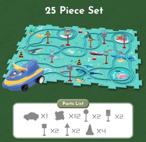 PuzzleRacer™ Kids Car Track Set - Image 4