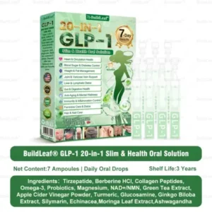 𝘽𝙪𝙞𝙡𝙙𝙇𝙚𝙖𝙛® 𝗚𝗟𝗣-𝟭𝟐𝟎-𝗶𝗻-𝟭 𝗦𝗹𝗶𝗺 & 𝑯𝒆𝒂𝒍𝒕𝒉 𝑶𝒓𝒂𝒍 𝑺𝒐𝒍𝒖𝒕𝒊𝒐𝒏