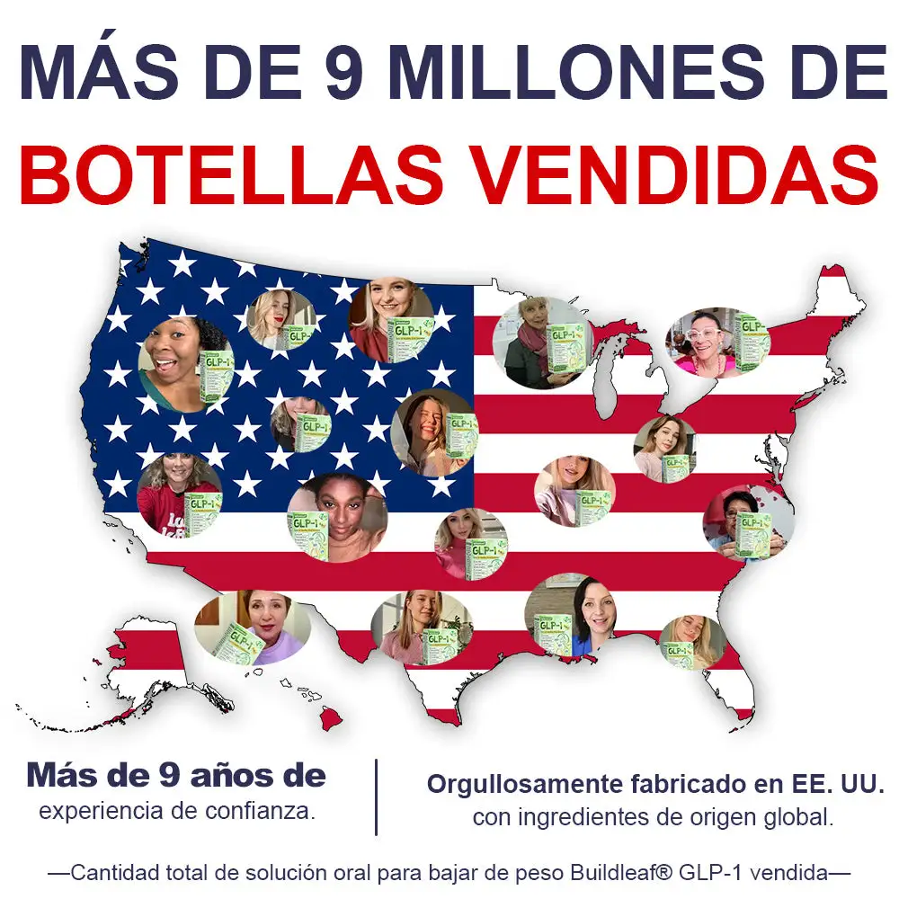 𝐁𝐮𝐢𝐥𝐝𝐋𝐞𝐚𝐟® 𝑮𝑳𝑷-1 𝐅𝐢𝐭 & 𝐕𝐢𝐭𝐚𝐥 8 en 1 𝐒𝐨𝐥𝐮𝐜𝐢ó𝐧 𝐎𝐫𝐚𝐥✨ (Solo una vez al día, cambios visibles en 7 días) Para obesidad, salud cardiovascular, diabetes, apnea del sueño, salud intestinal, problemas articulares y más