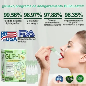 𝐁𝐮𝐢𝐥𝐝𝐋𝐞𝐚𝐟® 𝑮𝑳𝑷-1 𝐅𝐢𝐭 & 𝐕𝐢𝐭𝐚𝐥 8 en 1 𝐒𝐨𝐥𝐮𝐜𝐢ó𝐧 𝐎𝐫𝐚𝐥🥇 (Solo una vez al día, cambios visibles en 7 días) Para obesidad, salud cardiovascular, diabetes, apnea del sueño, salud intestinal, problemas articulares y más(副本)