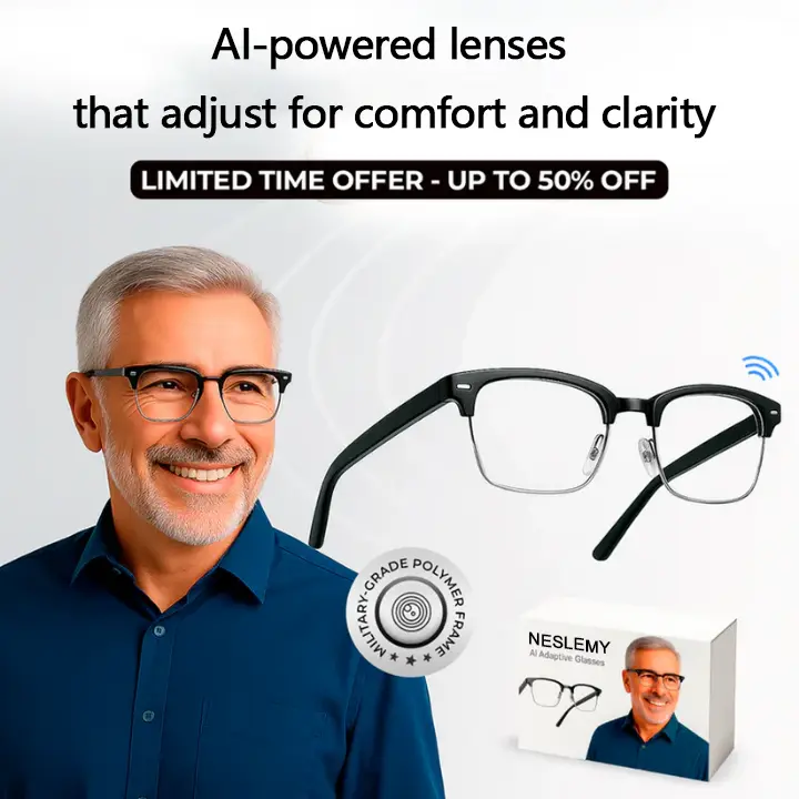 LIMITED TIME OFFER - 50% OFF NESLEMY™ Smart Glasses with Adaptive Light Control
