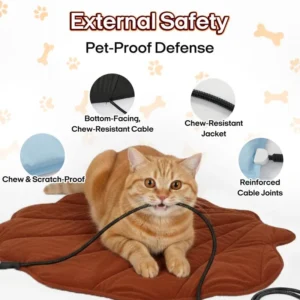 NESLEMY Heated Pet Bed