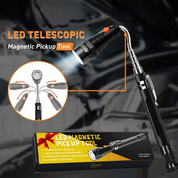 Neslemy™ Upgraded Magnetic Pick-Up Tool – See It. Reach It. Grab It.