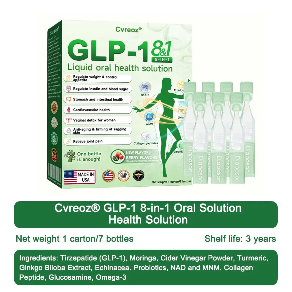 🔥New Arrival ~ FDA Certified 👨🔬 Cvreoz® GLP-1 Eight-in-One Oral Health Solution 🍀 Scientifically formulated to support weight management, cardiovascular health, diabetes balance, sleep apnea, joint comfort, and more