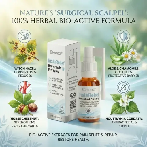 Cvreoz® InstaRelief Hemorrhoid Pro Spray