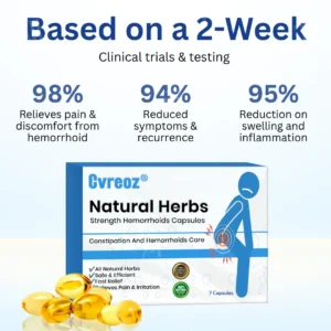 Cvreoz® Natural Herbs Strength Hemorrhoids Capsules