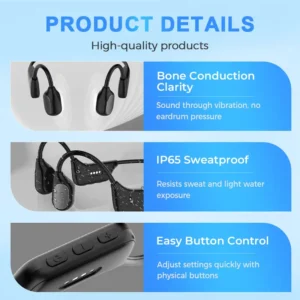 🎄💖Final 3 Hours:50%ОFF💥🔥NESLEMY™ osseous conduction Ergonomic Bone-Vibration Clarity Earphones