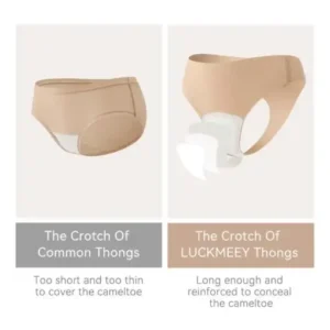 NESLEMY Camel Toe Cover Thongs for Women