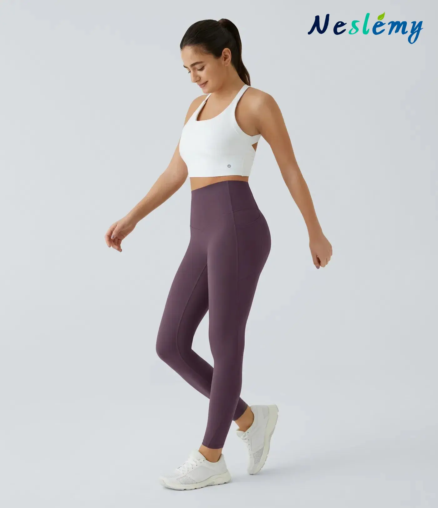 Neslemy® High Waisted Waist Shaping Pocket Shaping Training Leggings