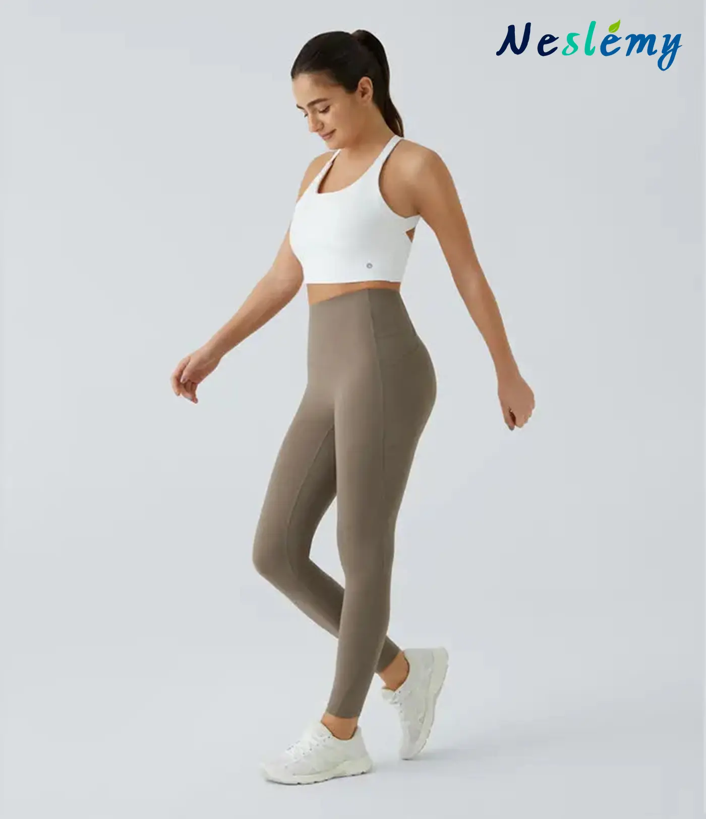 Neslemy® High Waisted Waist Shaping Pocket Shaping Training Leggings