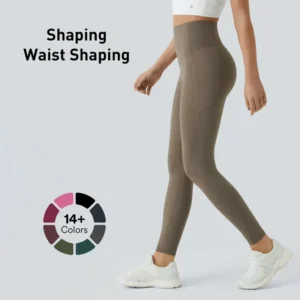 Neslemy® High Waisted Waist Shaping Pocket Shaping Training Leggings